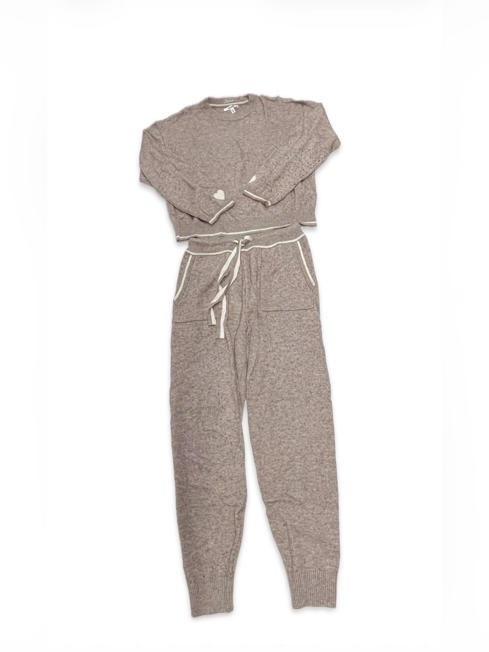 NEW Splendid Cozy Knit Taupe Lounge Set Women’s size Small
